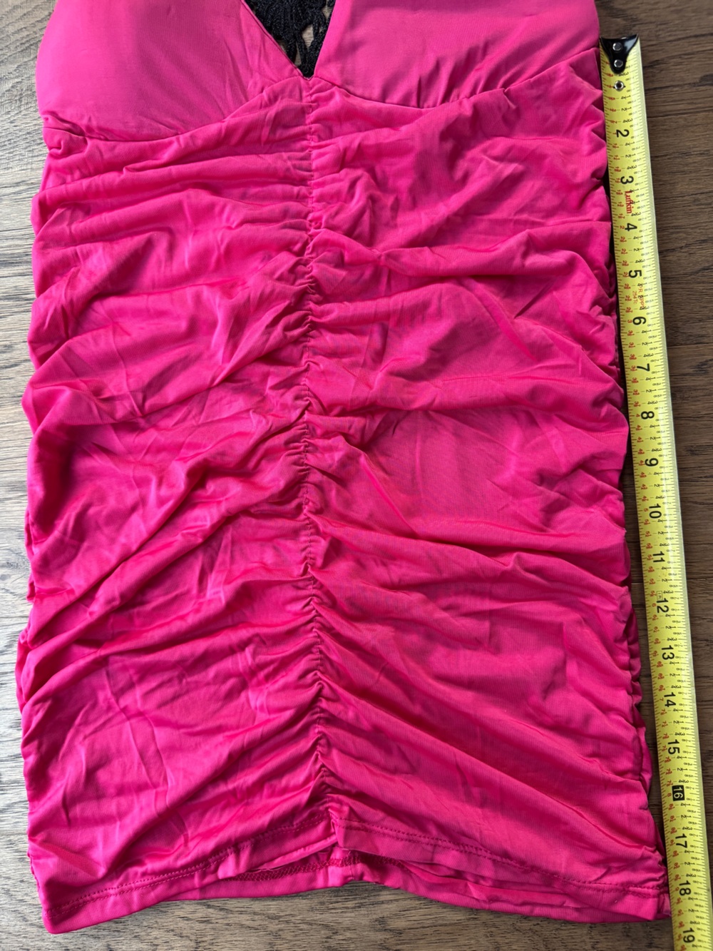 Pink Ruched Dress with matching underwear - Picture 4 of 4
